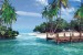 Wallpapers mural tropical coast with a bridge - 3d effect
