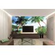 Wallpapers mural symmetrical palms on the sea shore Wallpapers mural symmetrical palms on the sea shore