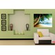 Photo mural close view with palms and a shore Photo mural close view with palms and a shore