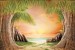 Wallpapers mural a path of palms near the shore