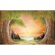 Wallpapers mural a path of palms near the shore Wallpapers mural a path of palms near the shore