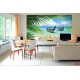 Wallpapers mural tropical view with boats
