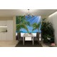 Wallpapers mural sunny palms on a coast