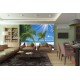 Wallpapers mural sunny palms on a coast