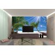 Wallpapers mural sunny palms on a coast