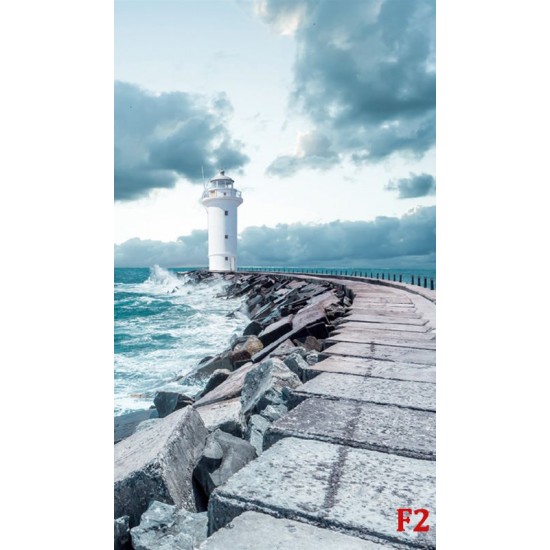 Wallpapers mural beautiful view of a white lighthouse