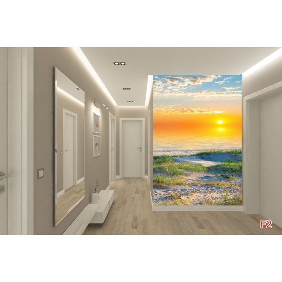 Wallpapers mural beautiful sea dunes at sunrise