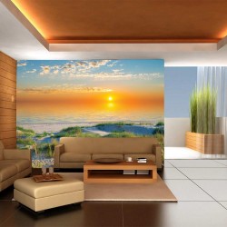 Wallpapers mural beautiful sea dunes at sunrise
