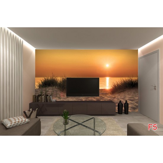 Wallpapers mural beautiful sea dunes at sunset Wallpapers mural beautiful sea dunes at sunset