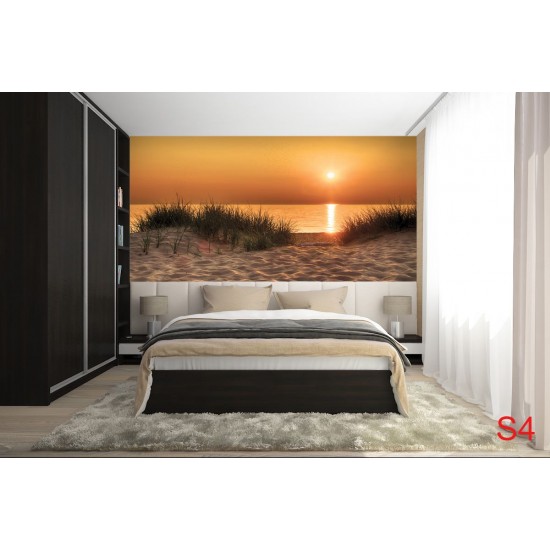 Wallpapers mural beautiful sea dunes at sunset Wallpapers mural beautiful sea dunes at sunset