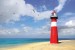 Wallpapers mural lighthouse on the coast in red