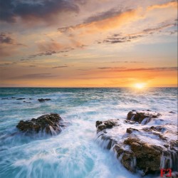 Wallpapers mural beautiful sea sunset 2 Wallpapers mural beautiful sea sunset 2