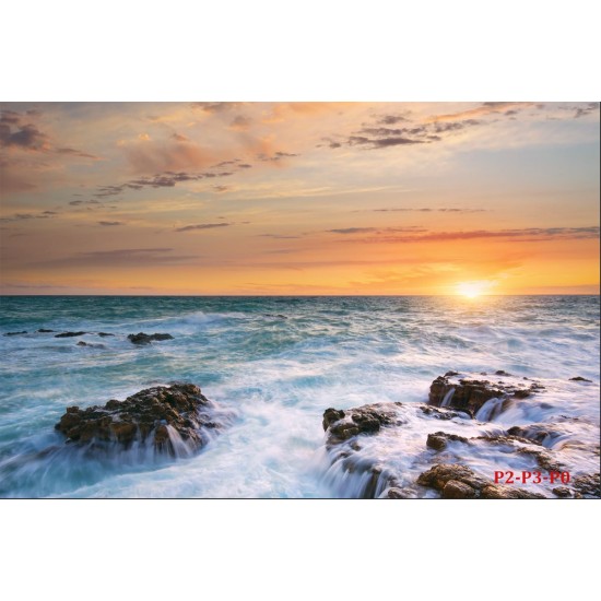 Wallpapers mural beautiful sea sunset 2 Wallpapers mural beautiful sea sunset 2