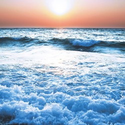 Wallpapers mural Sea sunset and stormy sea