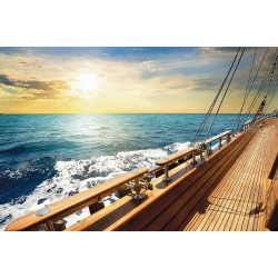 Wallpapers mural unique sea view from a board's ship