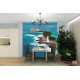Wallpapers mural lighthouse with a beautiful town background