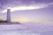 Wallpapers mural beautiful lighthouse in purple