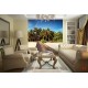 Wallpapers mural sea path with palms and rainbow Wallpapers mural sea path with palms and rainbow