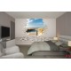 Wallpapers brick wall with view of sea path 