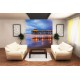 Wallpapers mural shining sea bridge night view Wallpapers mural shining sea bridge night view