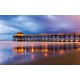 Wallpapers mural shining sea bridge night view Wallpapers mural shining sea bridge night view