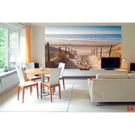 Photo Wallpapers sunny sea dunes path pattern 2