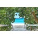 Wallpapers mural a path on seashore with trees Wallpapers mural a path on seashore with trees