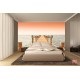 Wallpapers mural bridge in orange gamut
