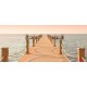 Wallpapers mural bridge in orange gamut