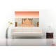 Wallpapers mural bridge in orange gamut