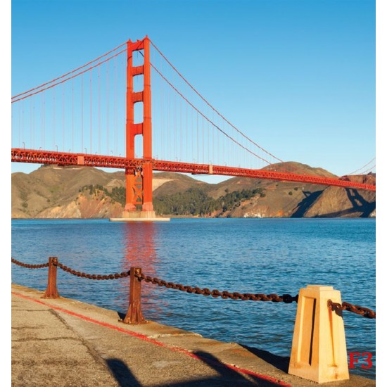 Wallpapers mural daily view of the bridge in San Francisco 2 Wallpapers mural daily view of the bridge in San Francisco 2