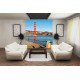 Wallpapers mural daily view of the bridge in San Francisco 2 Wallpapers mural daily view of the bridge in San Francisco 2