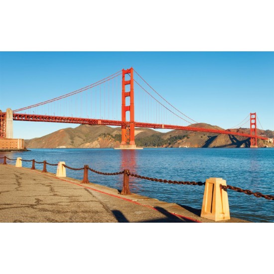 Wallpapers mural daily view of the bridge in San Francisco 2 Wallpapers mural daily view of the bridge in San Francisco 2