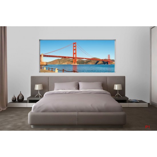 Wallpapers mural daily view of the bridge in San Francisco 2 Wallpapers mural daily view of the bridge in San Francisco 2