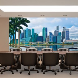 Wallpapers mural daily view of sunny Singapore