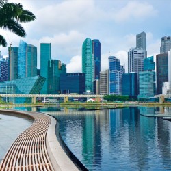 Wallpapers mural daily view of sunny Singapore