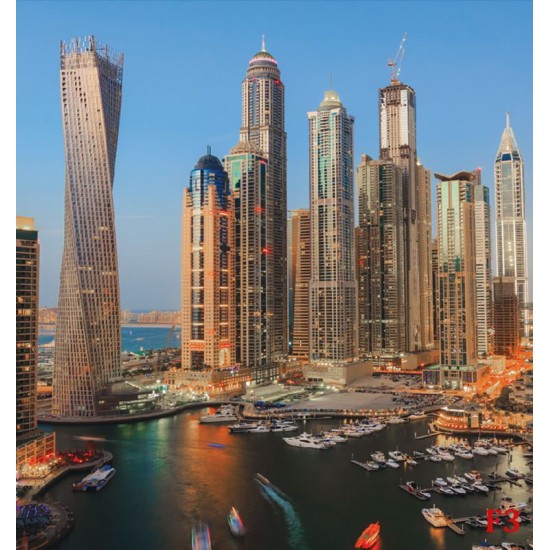 Wallpapers mural daily view of Dubai skyscrapers
