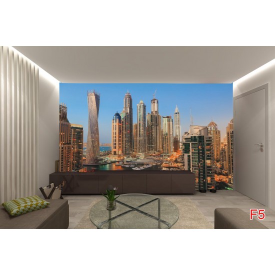 Wallpapers mural daily view of Dubai skyscrapers