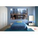 Wallpapers mural panoramic daily view of Chicago and river