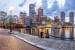 Wallpapers mural colorful view of Boston port