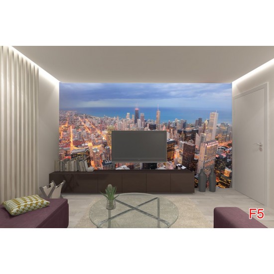 Wallpapers mural view urban high buildings