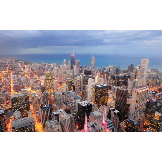 Wallpapers mural view urban high buildings