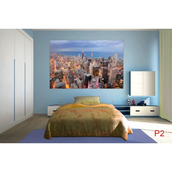 Wallpapers mural view urban high buildings