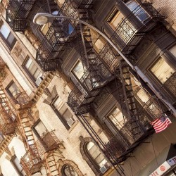 Wallpapers mural old building in New York, American style