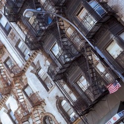 Wallpapers mural old building in New York, American style
