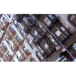 Wallpapers mural old building in New York, American style
