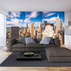 Wallpapers mural New York sunny view of the financial center