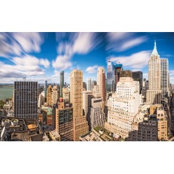 Wallpapers mural New York sunny view of the financial center