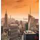 Wallpapers mural view new york skyscrapers in orange range 2 Wallpapers mural view new york skyscrapers in orange range 2