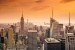 Wallpapers mural view new york skyscrapers in orange range 2